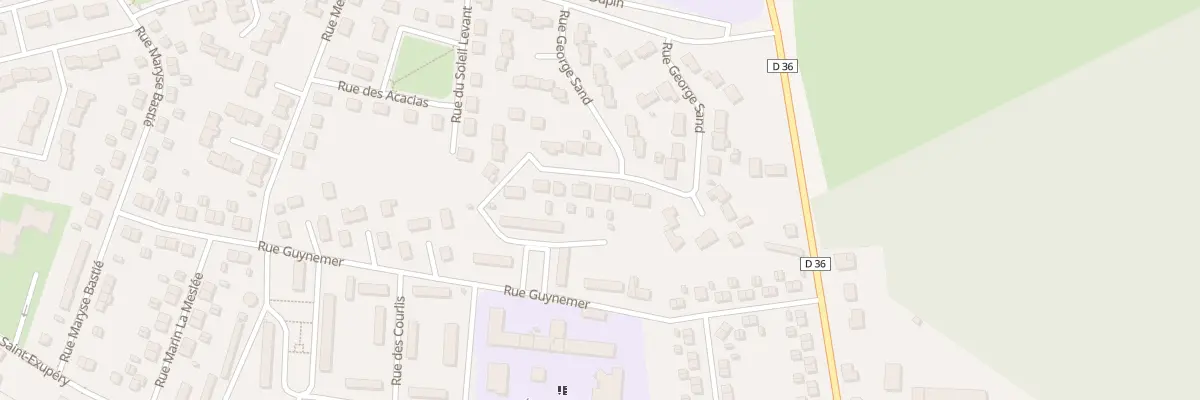 Plan du 44 Rue George Sand à Avord