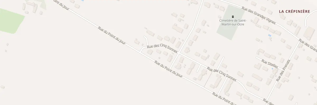 Plan de la Rue des Cinq-Sonnes à Saint-Martin-sur-Ocre
