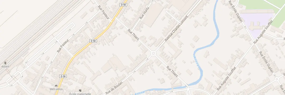 Plan du 28 Rue Thiers à Aveluy