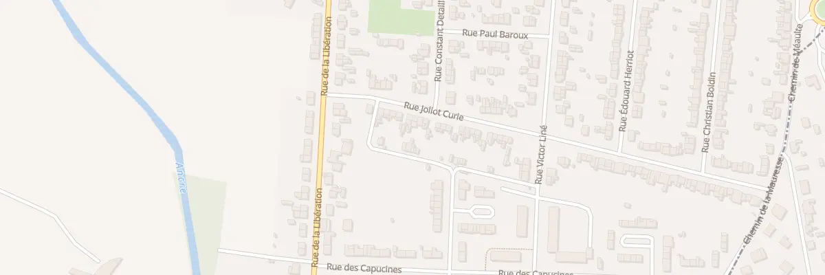 Plan du 22 Rue Joliot Curie à Albert
