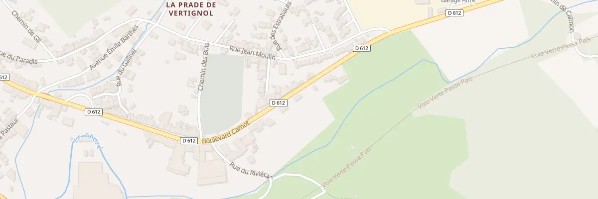 Plan du 170 Bd Carnot à Labastide-Rouairoux