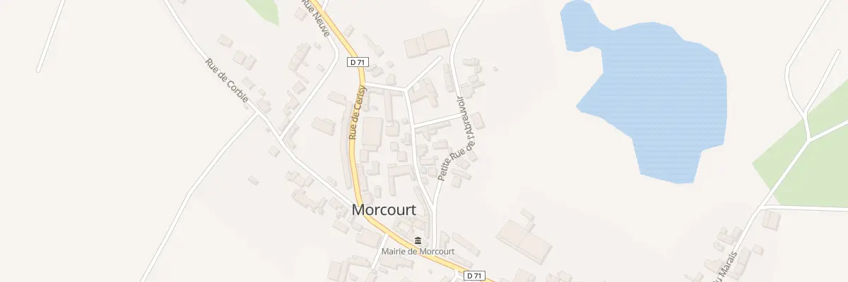 Plan du 4 Gr Grande Rue de l’Abreuvoir à Morcourt