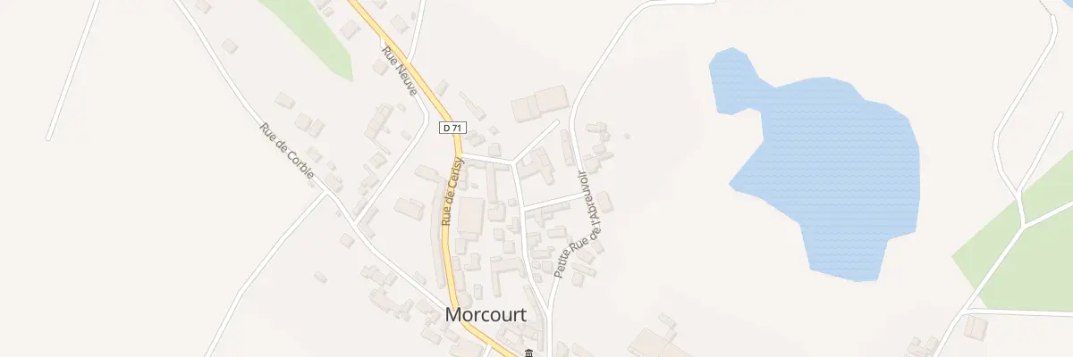 Plan du 6 Gr Grande Rue de l’Abreuvoir à Morcourt