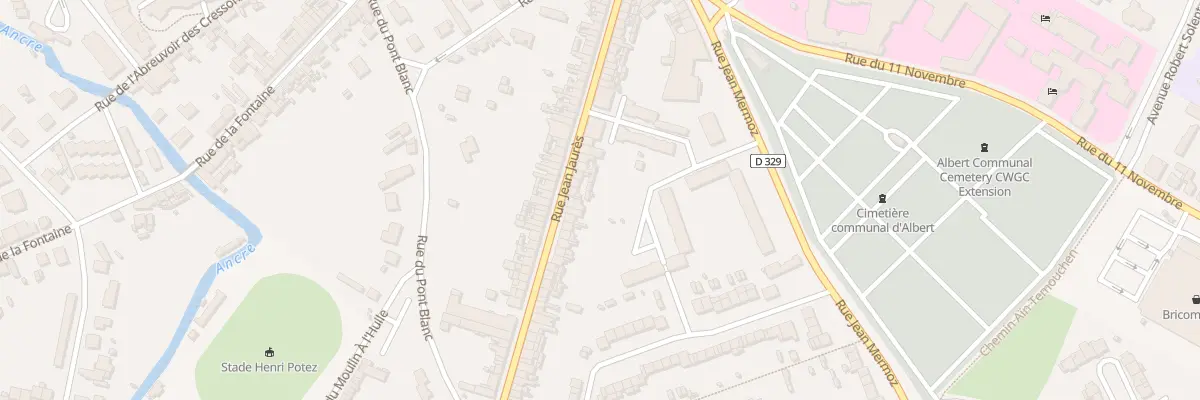 Plan du 57 Rue Jean Jaurès à Albert