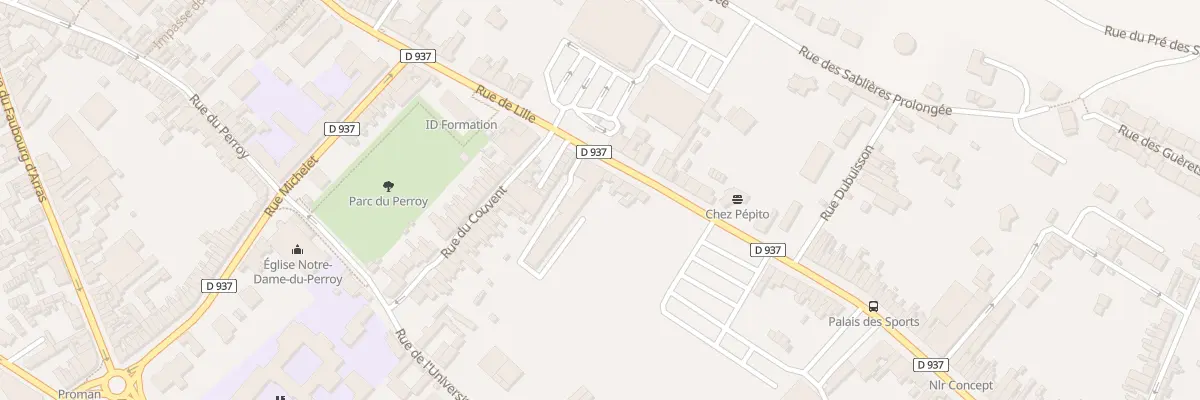 Plan du 686 Rue de Lille à Béthune