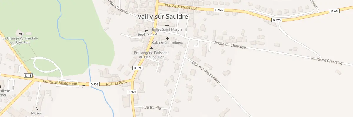 Plan du 2 Bd de la République à Vailly-sur-Sauldre
