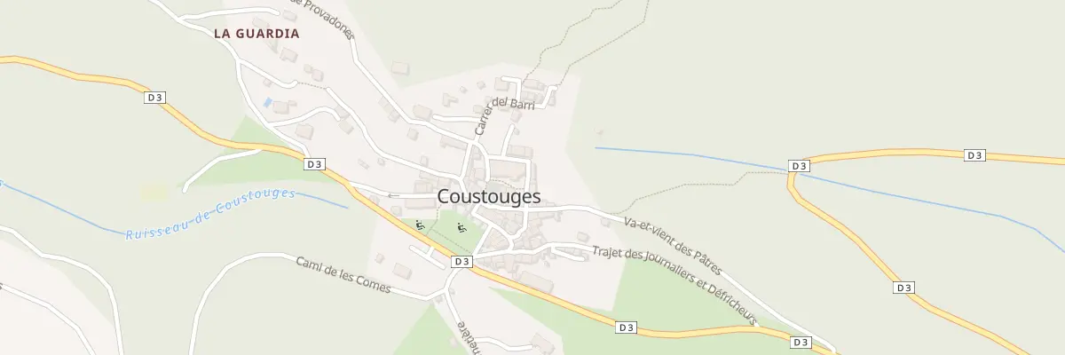 Plan du 39 Le Village à Coustouges