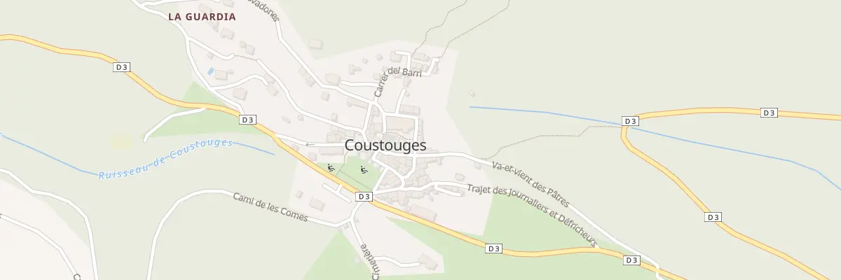 Plan du 37 Le Village à Coustouges