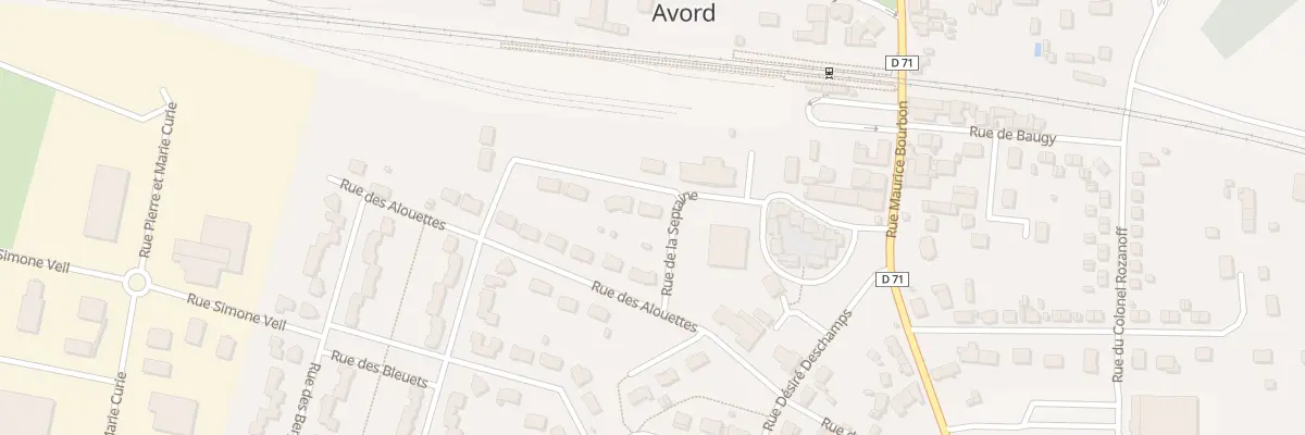 Plan du 1 Rue Georges Bellenger à Avord