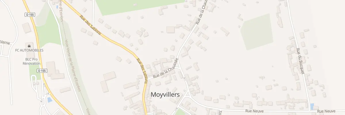 Plan du 93 Rue de la Chaussée à Moyvillers