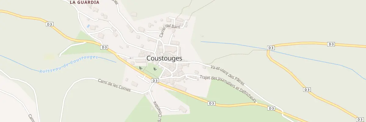 Plan du 35 Le Village à Coustouges