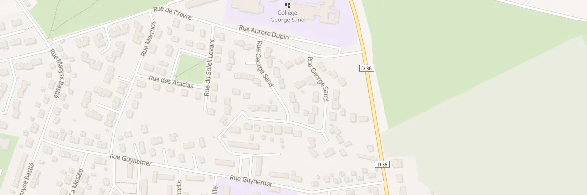 Plan du 9 Rue George Sand à Avord