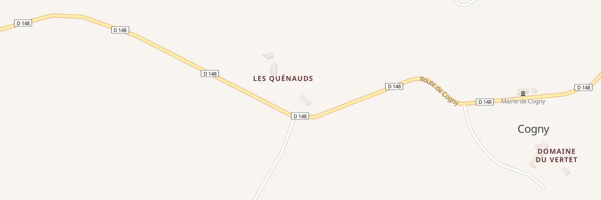 Plan du 1 Les Quenauds à Cogny