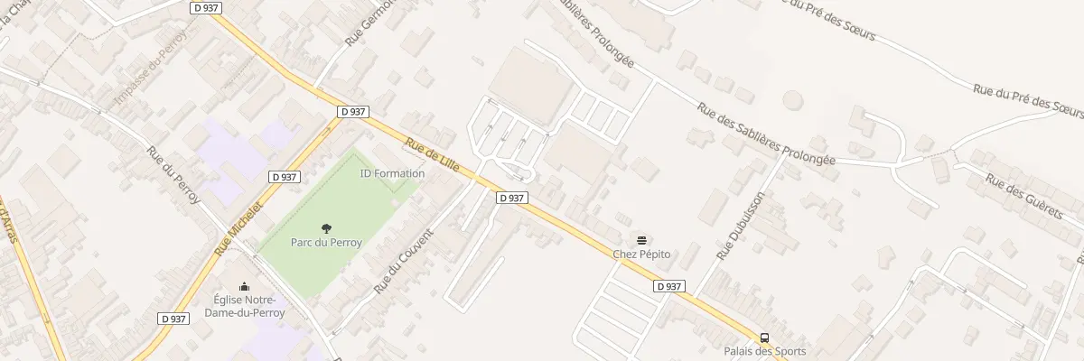 Plan du 677 Rue de Lille à Béthune