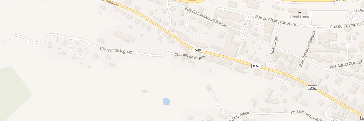 Plan du 7 Che de Rignac à Riom-ès-Montagnes