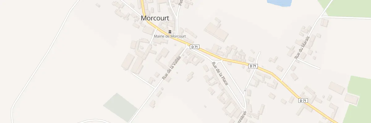 Plan du 6 Rue de la Place à Morcourt