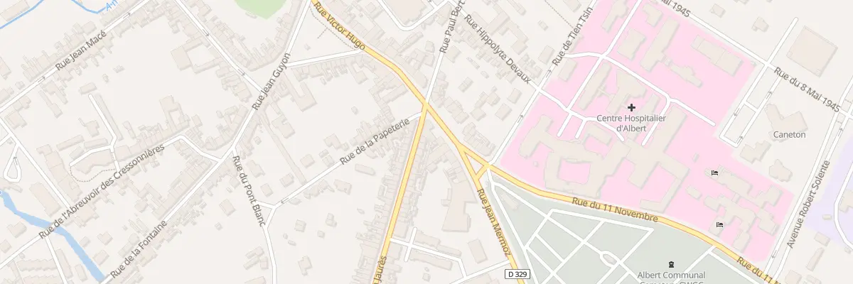 Plan du 1 Rue Jean Jaurès à Albert