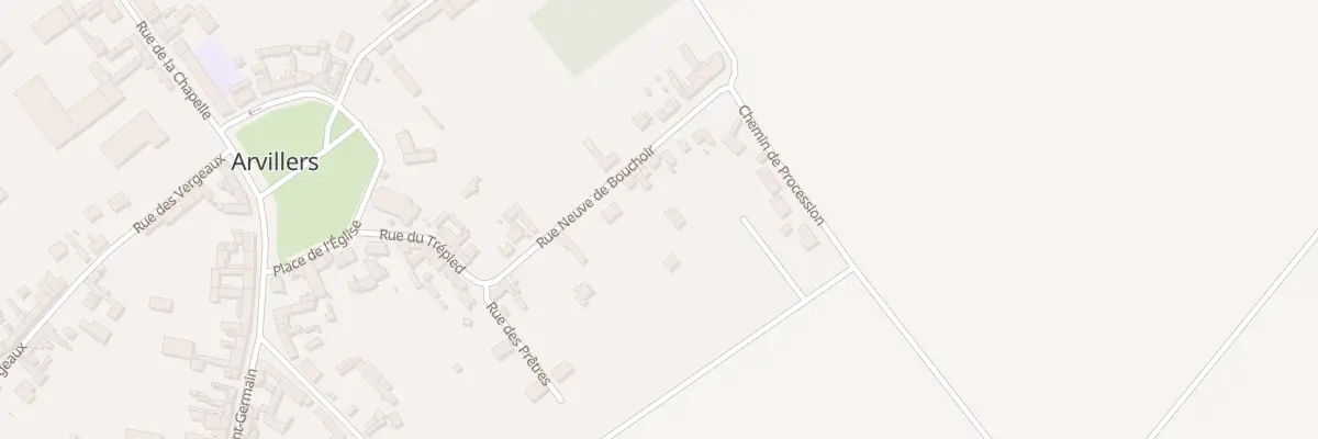 Plan du 12 Rue Neuve de Bouchoir à Arvillers
