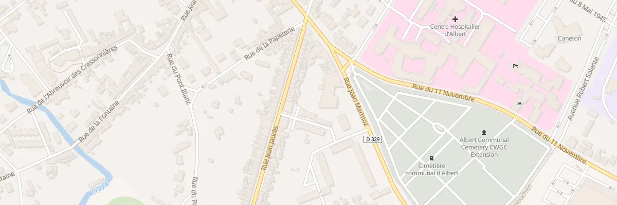 Plan du 27 Rue Jean Jaurès à Albert