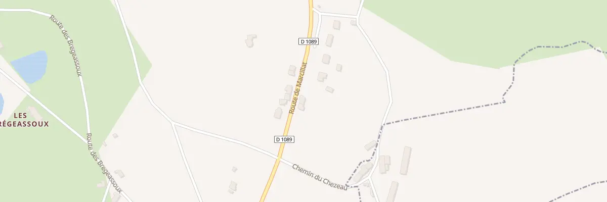 Plan du 983 Rte de Marcillat à Villebret