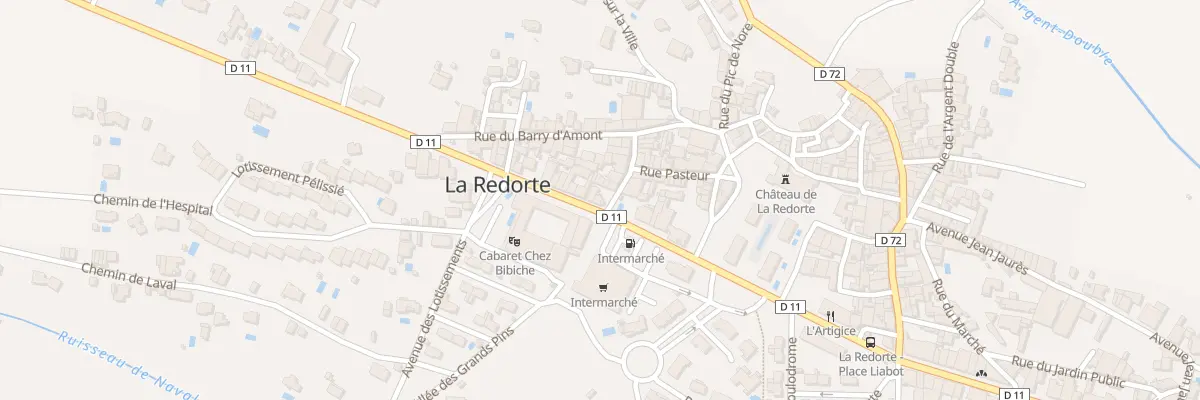 Plan du 21 Av du Minervois à La Redorte