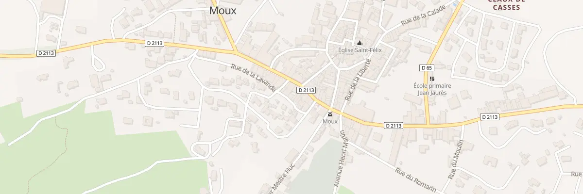Plan du 8 Rue de la Lavande à Moux