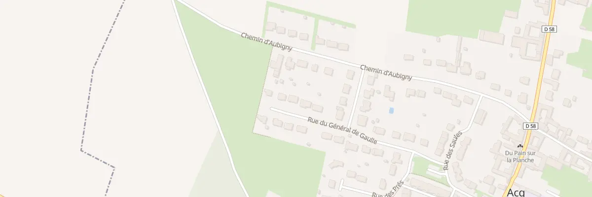 Plan du 24 Rue du Général de Gaulle à Acq