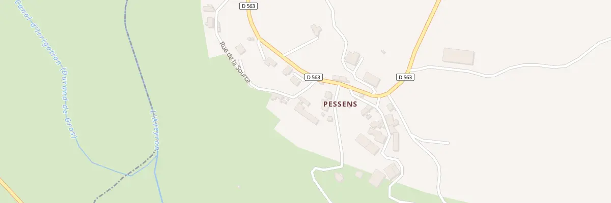 Plan du 5359 Pessens à La Loubière