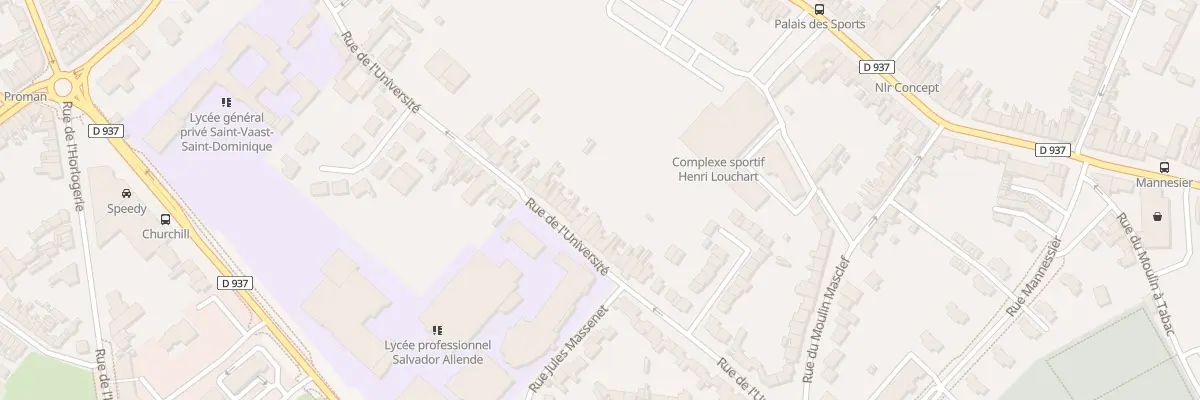 Plan du 367 Rue de l’Université à Béthune