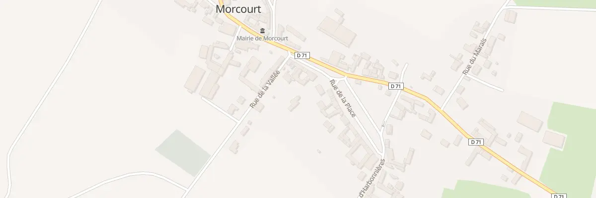 Plan du 10 Rue de la Place à Morcourt