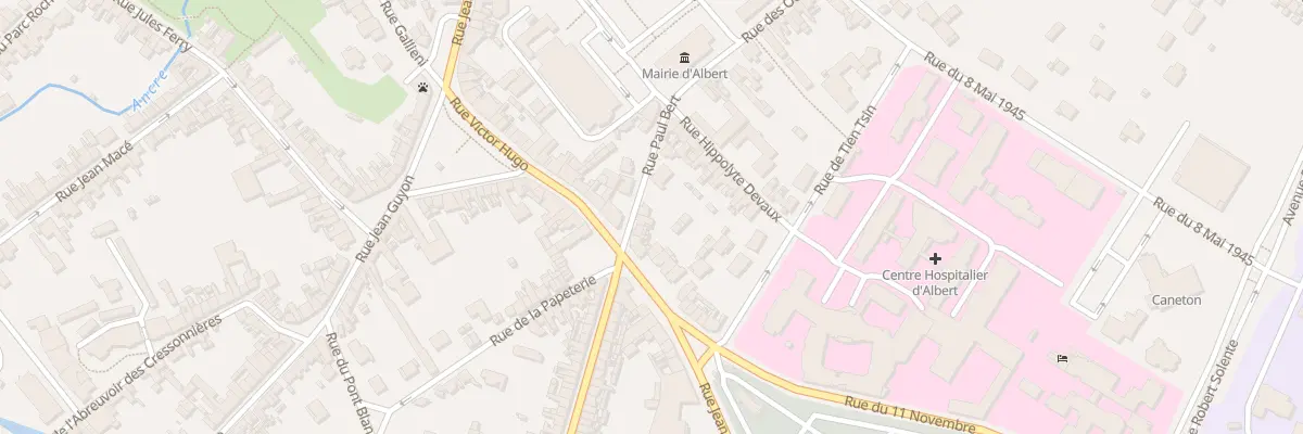 Plan du 25 Rue Paul Bert à Albert