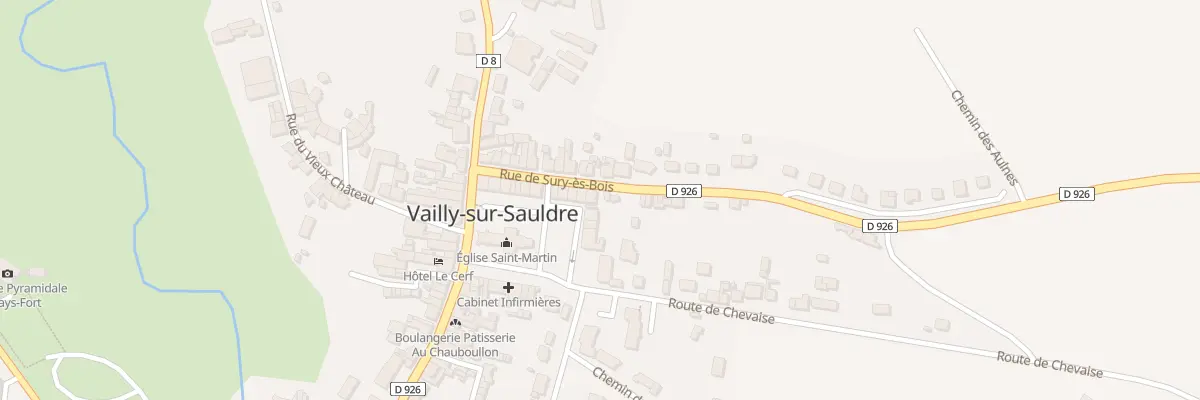 Plan du 19B Pl du 8 Mai 1945 à Vailly-sur-Sauldre