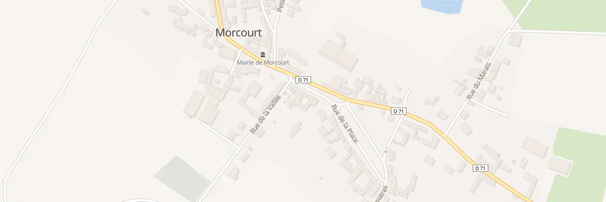 Plan du 8 Rue de la Place à Morcourt