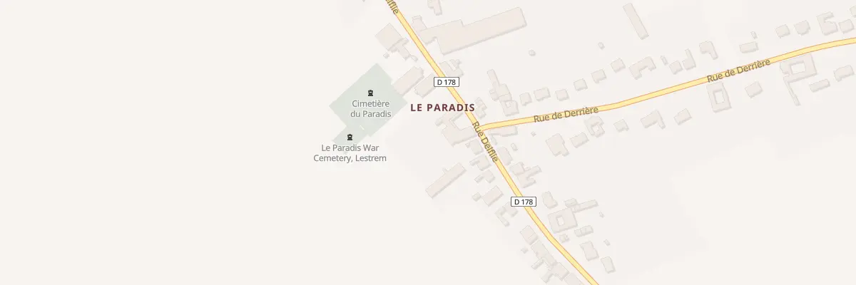 Plan du 1950 Rue Delflie à Lestrem