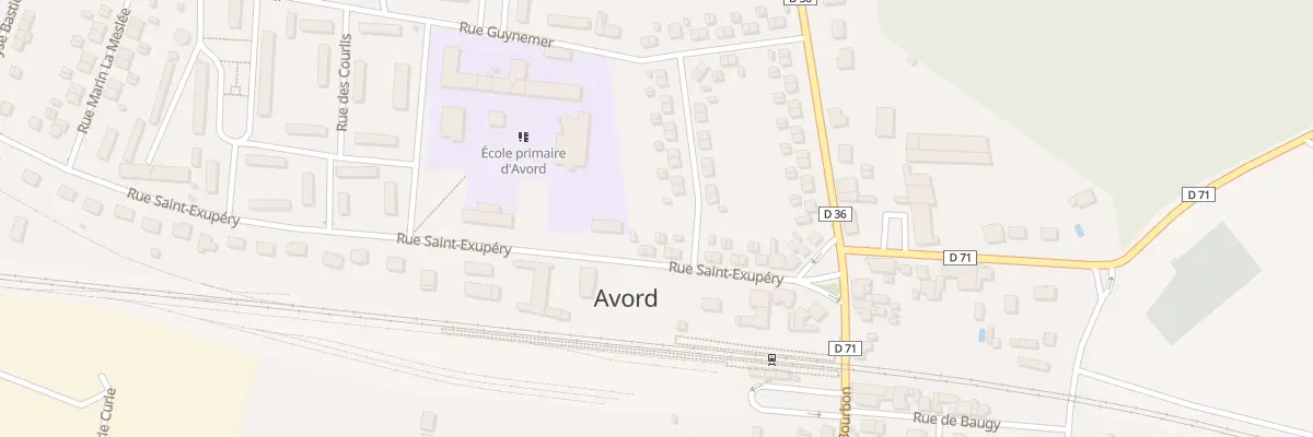 Plan du 16 Rue Saint Exupéry à Avord
