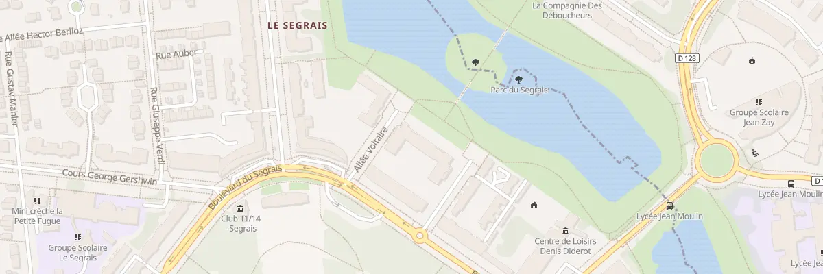 Plan du 1 All Jean Jacques Rousseau à Lognes