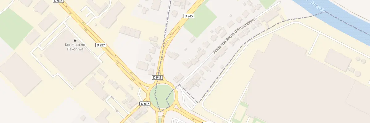 Plan du 9 Art Ancienne Rte Armentieres à Essars