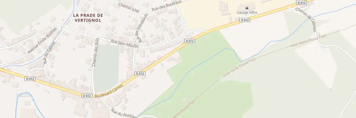 Plan du 174 Bd Carnot à Labastide-Rouairoux