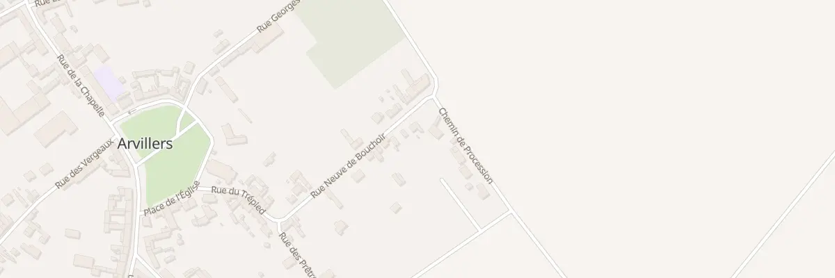 Plan du 20 Rue Neuve de Bouchoir à Arvillers