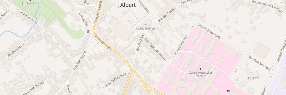Plan du 17 Rue Paul Bert à Albert