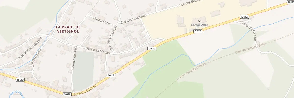 Plan du 205 Bd Carnot à Labastide-Rouairoux