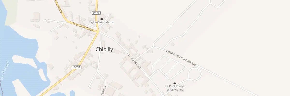 Plan du 1 Rue du Pont Rouge à Chipilly