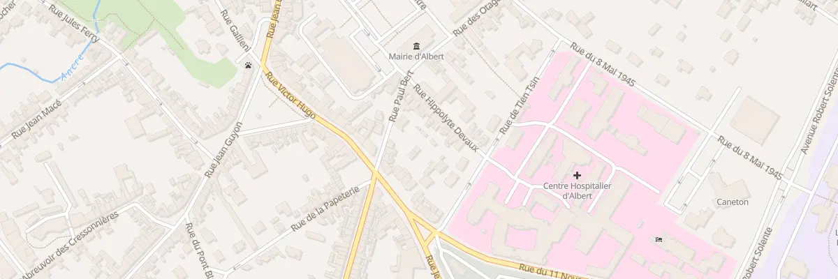 Plan du 21 Rue Paul Bert à Albert