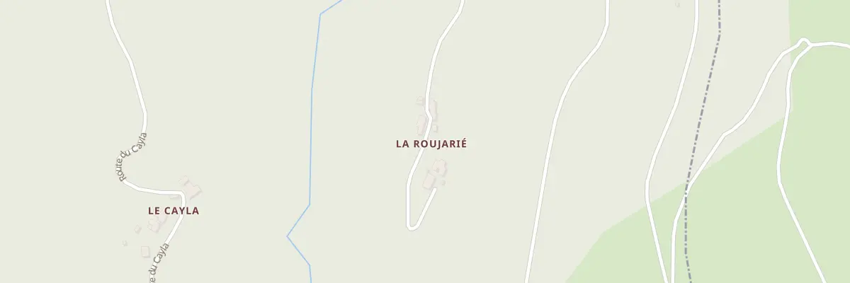 Plan du 5471 La Roujarie à Laval-Roquecezière