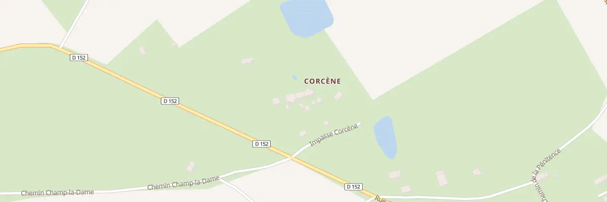 Plan du 95 Imp Corcène à Cernoy-en-Berry