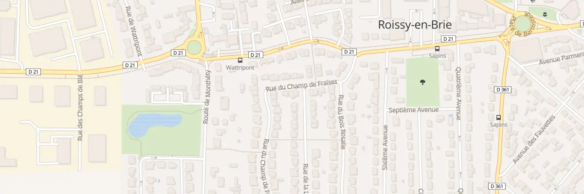 Plan du 13 Rue du Champ de Fraises à Roissy-en-Brie