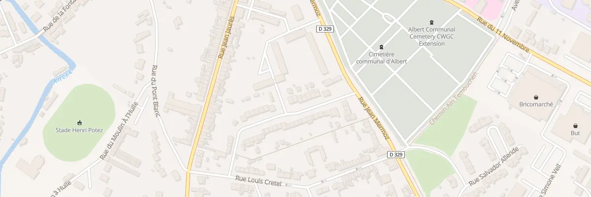 Plan du 16 Rue Jean Catelas à Albert