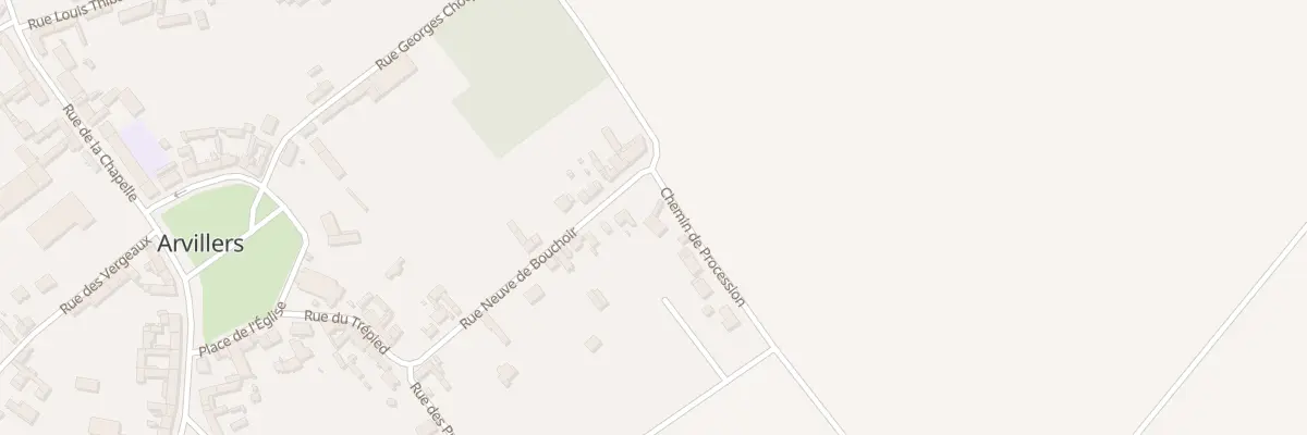 Plan du 2 Chemin de Procession à Arvillers