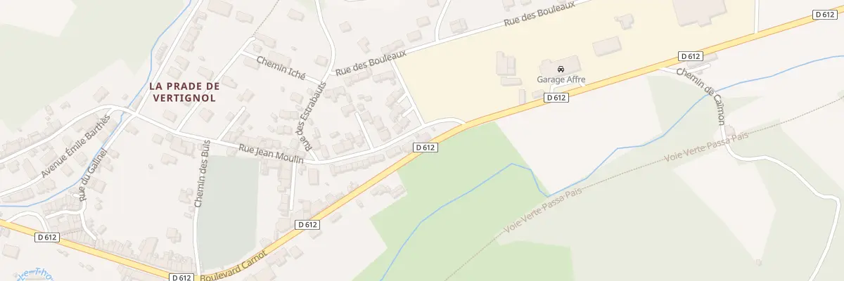 Plan du 207 Bd Carnot à Labastide-Rouairoux