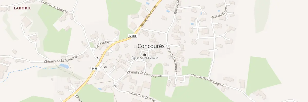 Plan du 5574 Concoures à Sébazac-Concourès